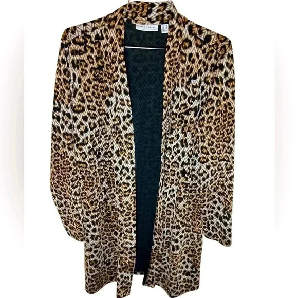 Stylish Quality “Leopard Print Duster” with pockets, Sz M - Picture 1 of 4